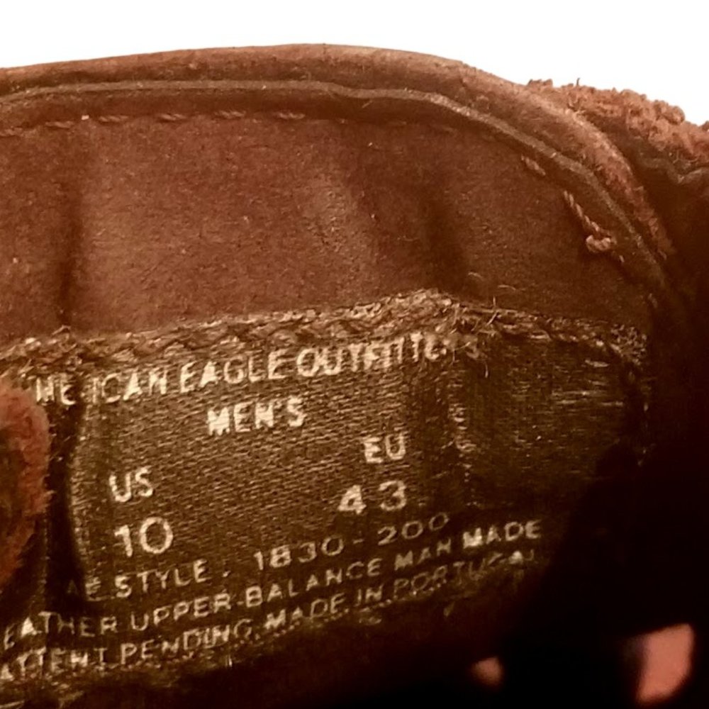AE Outfitters | DrkBrown Leather Men's Woven Sandals | Style 1830-200 | Size: 10 - Picture 6 of 13